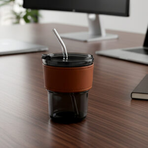 Premium Glass Sipper with Straw | Stylish Gift – KARAT25