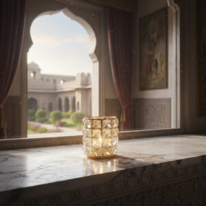 Crystal T-light Holder For Diwali decoration (Big)